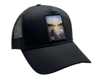 Münster-Cap Aasee Liebe Patch Schwarz Trucker