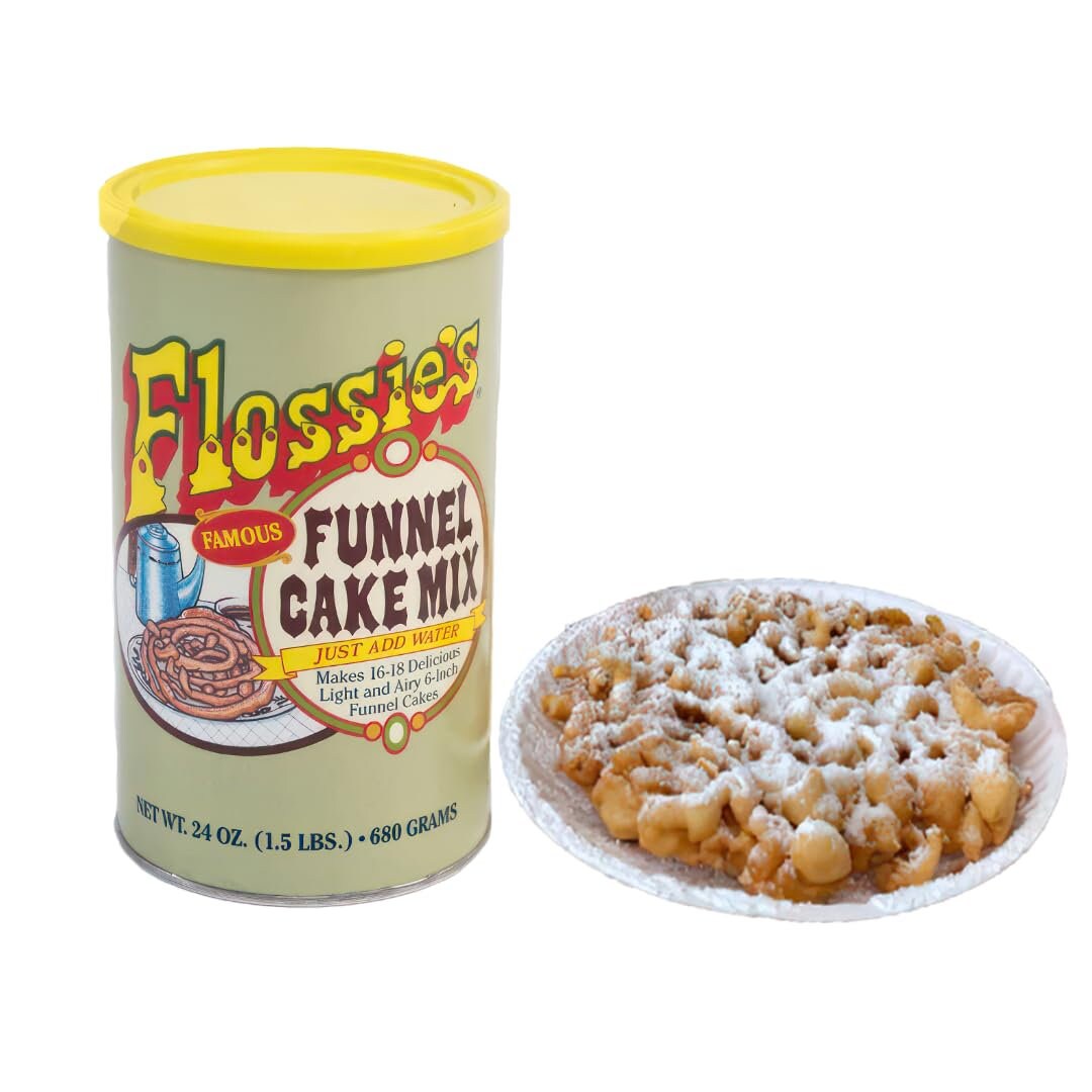 Flossie's Funnel Cake Mix DIY Cake Easy Mix Makes 1618 Light & Crispy