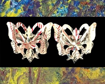 Hermosos aretes de mariposa