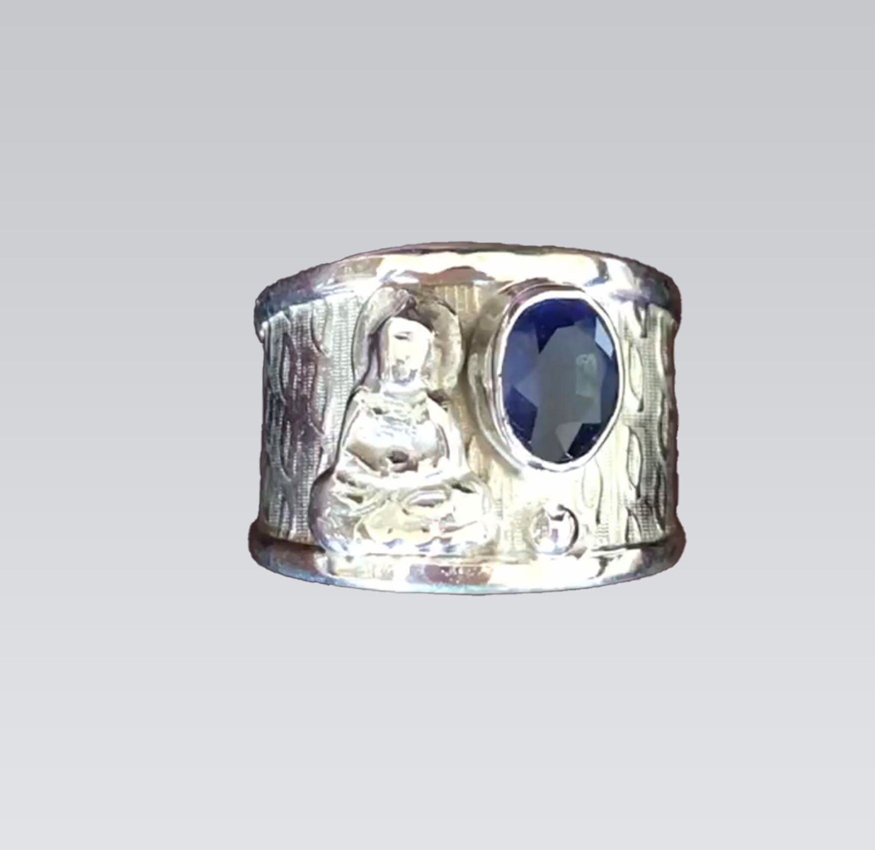 Silver buddha ring - Etsy 日本