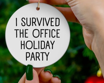 Regalo de oficina / Adorno de amigo de trabajo / Regalos de Navidad para compañeros de trabajo de oficina Recuerdo / Regalo de Navidad de compañero de trabajo / Adorno divertido / Regalo para jefe