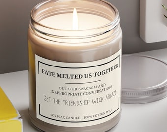 Colleagues Friendship Gift, Work Bestie Candle, Funny Office Candle, Coworker Gift, Scented Soy Candle, 9oz, Work Gift, Colleague Gift Idea