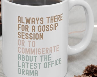 Work Bestie Mug, Gossip Mug, Work Best Friend Mug, Coworker Mug, Work Bestie Coffee Mug, Gift for Work Bestie, Gift for Colleague, Coworker