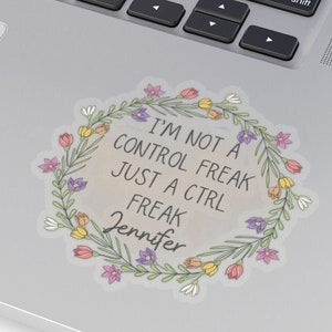 Control Freak - Excel Spreadsheet Lover Worker Gift Idea For Coworker, Accounting, Boss Gift, Friend Personalized Sticker Custom Cntrl Freak