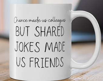 Regalo para compañero de trabajo / Taza de compañero de trabajo divertido / Regalo de compañero de trabajo divertido / Taza Bestie de trabajo / Taza para compañero de trabajo / Regalo de despedida para ella / Regalo de nuevo trabajo