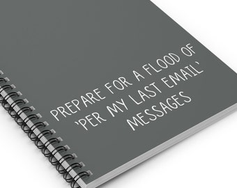 Funny Office Notebook | Coworker Gift Ideas | Gifts for Coworker Secret Santa Gift | Favorite Coworker Funny Gift | Snarky Per My Last Email
