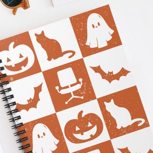 Halloween-kladblok | Leuk Halloween-notitieboekje | Griezelig seizoen | Halloween-bureaudecor - notitieboek met regels
