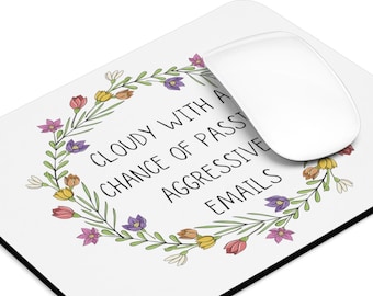 Work Forecast Mousepad, Lustig Maus Pad, Sarkastisch, Büro Humor Maus Pad, Neuheit, Mitarbeiter Geschenk, Gag Geschenk, Frech, Arbeit Maus Pad, Scherz