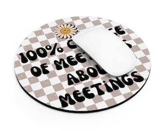 Coworker Gift | Meetings Mouse Pad | Desk Accessories | Meeting about Meetings Mouse Pad | Work Humor | Office Party Boss Gift for Coworker