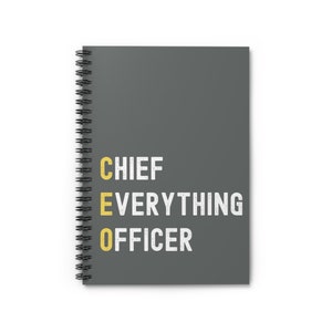 Business Owner Gift | CEO Notebook | Business Notebook | Funny Business Owner Notepad | Small Business Journal | Gift For Entrepreneur