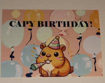 Capy Birthday - Birthday Card
