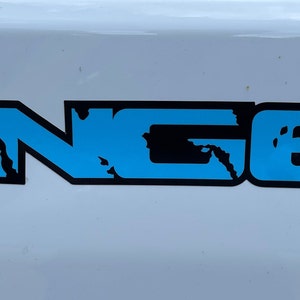 set of 2: RANGER raptor truck bed decals stickers ford LIGHT BLUE 001