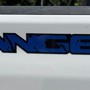set of 2: RANGER raptor truck bed decals stickers ford DARK BLUE 001