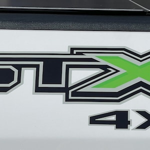 set of 2: STX 4X4 Off Road truck bed decals stickers ford f150 GREEN