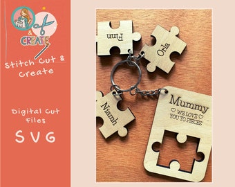 Mummy We love you to pieces | SVG cut file | XTOOLM1 Tested | Mothers Day Gift |
