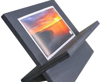 Wood Business Card Holder for Desk, Modern Business Card Display Holder For Office Desktop, Wooden Business Cards Stand