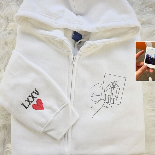 Embroidered Zip Up Jackets