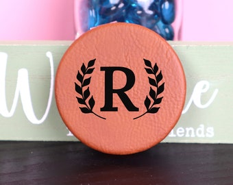 Bridesmaid Proposal, Personalized Leather Compact Mirror, Compact Mirror, Custom Makeup Mirror for Women, Gifts for Mom