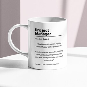 Personalized Project Manager Definition Mug: Custom PM Gift