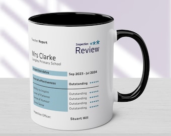Personalized Teacher Appreciation Mug: Custom End of Year Gift