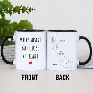 Long Distance Friend Mug, Custom Bestie Friendship, Personalised Best Friends Birthday Gifts, Gift for Friend, Custom Coffee Cup