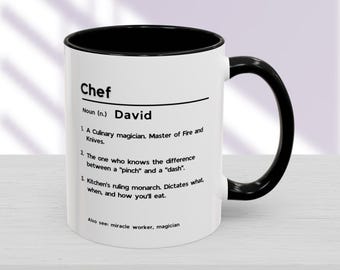 Personalized Chef Definition Mug: Custom Ceramic Coffee Mug