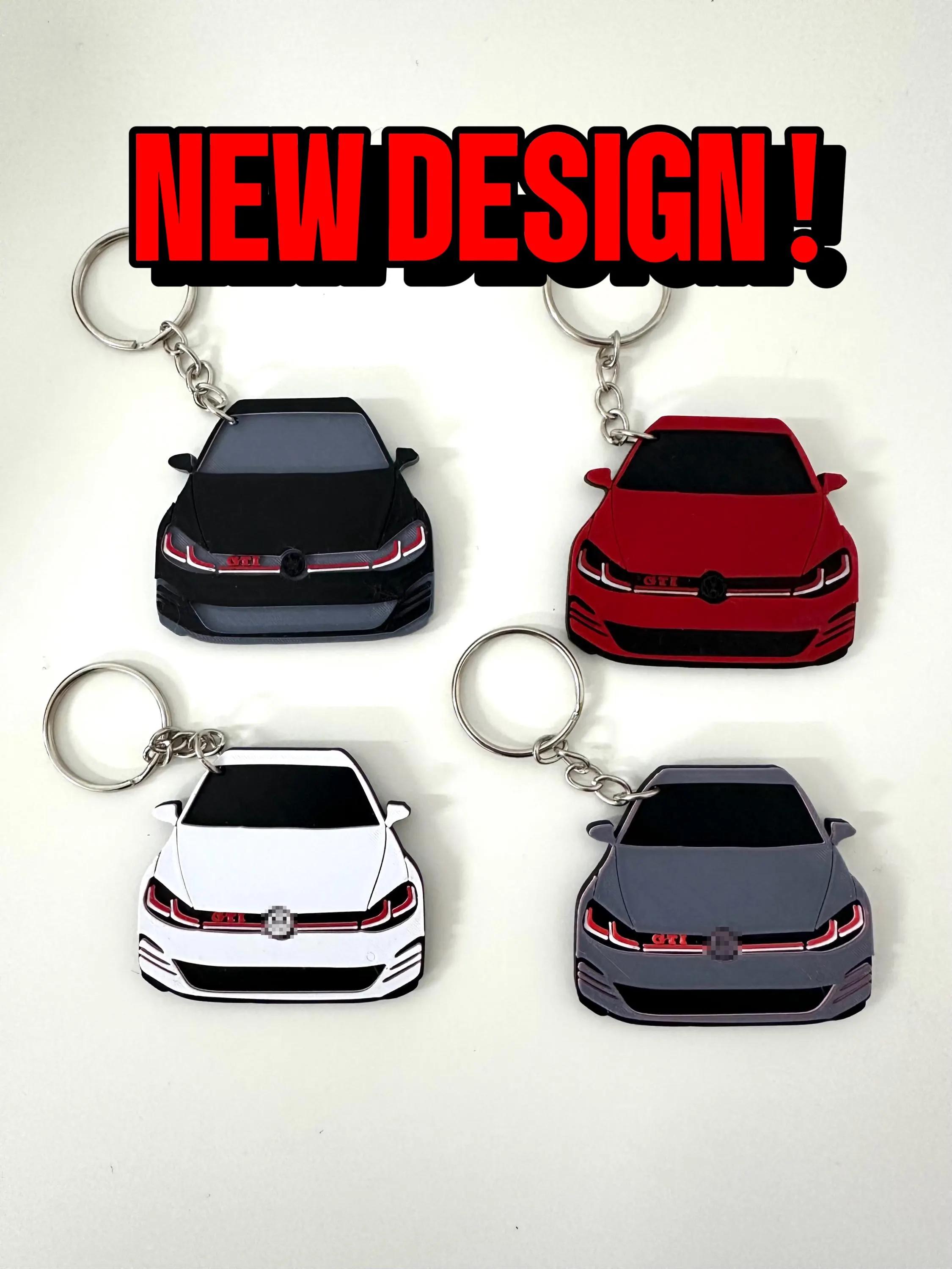 Biglumin Portachiavi - Portachiavi per auto Volkswagen Golf, Portachiavi Volkswagen trasparente, Accessori chiavi Volkswagen, Per Volkswagen, Portachiavi per auto trasparente