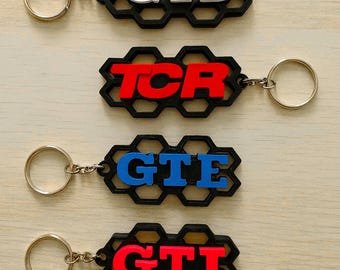 GTI, GTE, TCR honingraat sleutelhanger, uitstekende kwaliteit