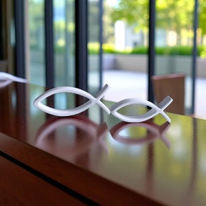 Fish decoration Ichthys Christian fish Confirmation Communion Confirmation scatter decoration Baptism Table decoration Maritime from Raysin