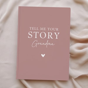 Custom Grandma Legacy Journal for Grandma Memories & Life Story, Grandma Gift Personalized Memory Book Grandmother Keepsake Memory Journal