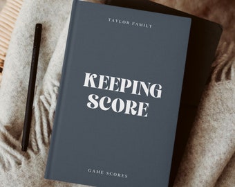 Custom Game Score Book, Family Games Night Scorekeeping, Personalized Board Game Gifts, Housewarming Gift for Board Game Lovers