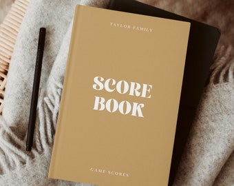 Custom Game Score Book, Family Games Night Scorekeeping, Personalized Board Game Gifts, Housewarming Gift for Board Game Lovers