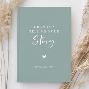 Custom Grandma Memory Journal for Grandma Memories & Life Story, Grandma Gift Personalized Memory Book Grandma Keepsake Legacy Journal