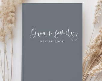 Custom Recipe Book Personalized Family Recipe Book, Blank Recipe Book, Gift for Baker Mother’s Day Gift, Housewarming Gifts for Couples