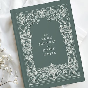 Book Club Gift, Custom Book Journal, Bookish Gift Personalized Reading Journal Book Review Reading log Book Tracker Journal Hardcover A5