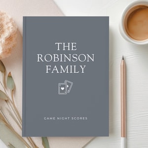 Carnet de pointage personnalisé en soirée pour une partie de jeu en famille, cadeau jeu de société, carnet de pointage personnalisé en soirée pour une partie de jeu de cartes, livre de pointage pour une soirée de jeu en couple