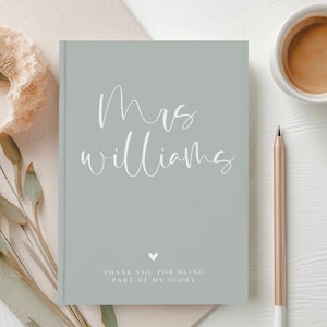 Retirement Gifts for Women Teacher, Custom Name Journal, Retirement Gift for Teacher, Principal Retirement