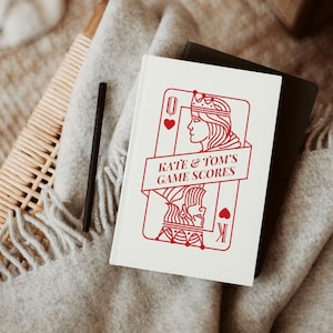 Carnet de scores personnalisé pour une soirée de match pour couples, cadeau pour couple pour amateur de jeux, pendaison de crémaillère, mariage, anniversaire, carnet de score