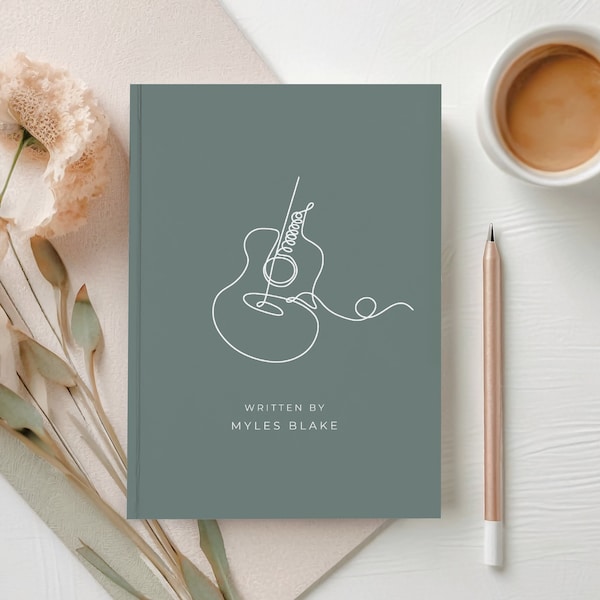 Custom Songwriting Journal, Musician Gift, Music Journal Personalized Music Gifts, Lyrics Book, Songwriter Notebook, Guitar Player Gifts
