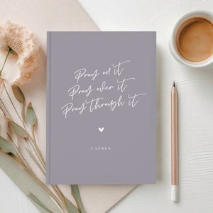 Custom Prayer Journal, Personalized Devotional Journal, Christian Gifts for Women, Faith Planner, Bible Journal Scripture Notebook