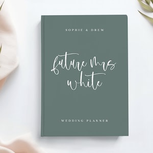 Cadeau de fiançailles personnalisé, livre de planification de mariage, cadeau personnalisé pour la mariée, future mariée, souvenir de mariage minimal, planification de mariage