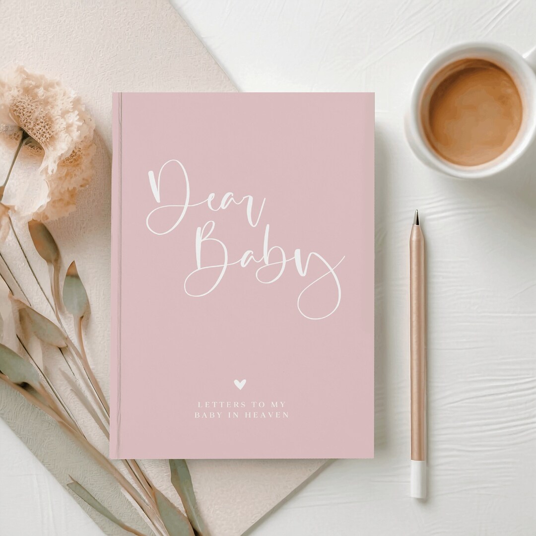 Dear Baby in Heaven Grief Journal Baby Keepsake, Grieving Mother Gift ...