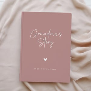 Custom Grandma Memory Journal for Grandma Memories & Life Story, Grandma Gift Personalized Memory Book Grandma Keepsake Legacy Journal