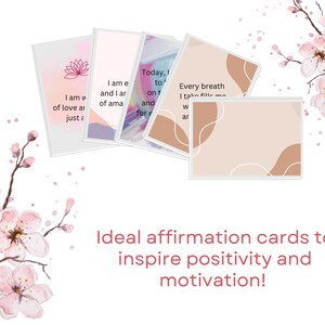 Cartões de afirmação positiva