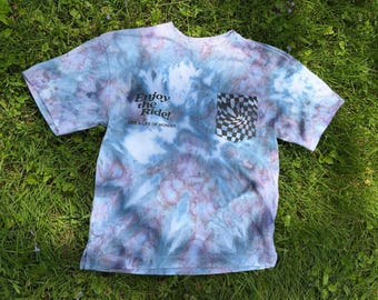 upcycled hand dyed cotton tshirt