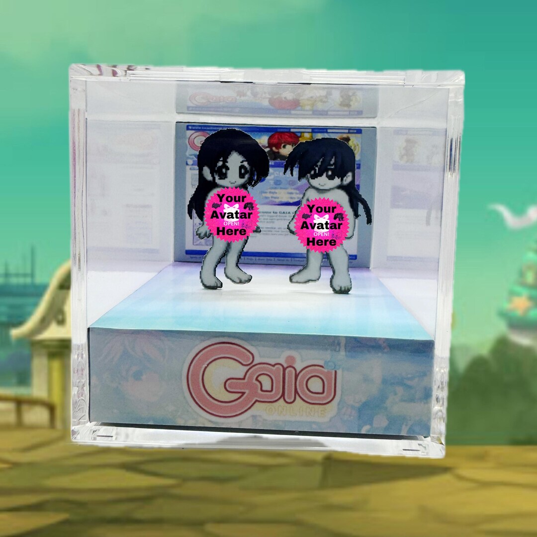Gaia Online Personalized 3D Cube Diorama - Etsy
