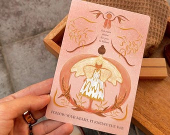 Briefkaart art nouveau-bevestiging, briefpapier Mindfulness