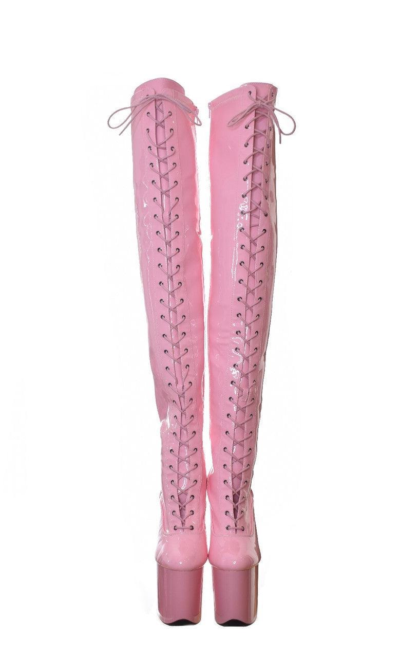 国内未入荷 LE LOSANGE - Mohawk Big Pink Boots y2k MOHAWK BIG BOOTS PINK – LE LOSANGE