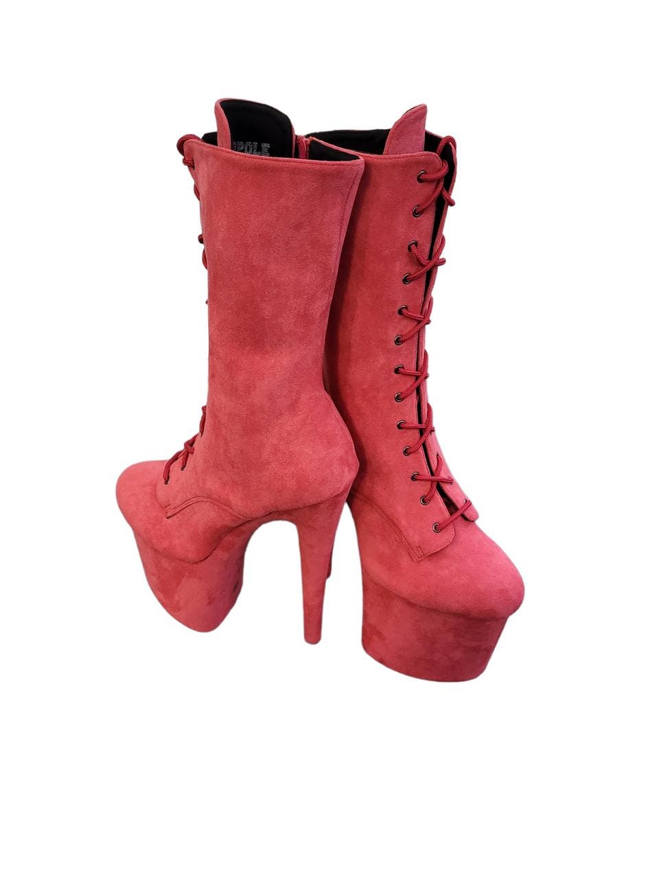 CSS Pink/ Coral/ Turquoise Boots. main image 0