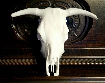 3d printed longhorn bull skull